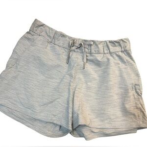 Lululemon Women's Light Gray Drawstring Athletic Shorts Size 8